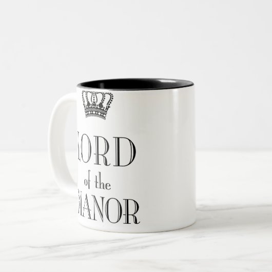 De heer van de Manor mok (Voorkant links)