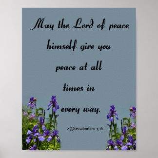 De Heer van de Vrede, Bijbelse Verse Poster