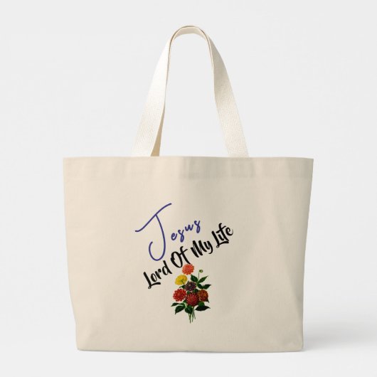 De Heer van mijn leven - Chrysanthemum Canvas tas (Achterkant)