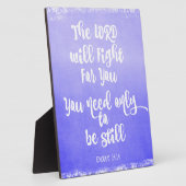 De Heer vecht voor jullie Bijbelse Verse Fotoplaat (Zijkant)