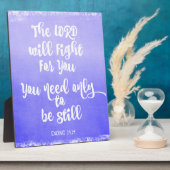 De Heer vecht voor jullie Bijbelse Verse Fotoplaat (Zijkant)