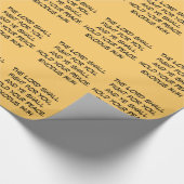 De Heer vecht voor u Oranje pakpapier (Hoek)