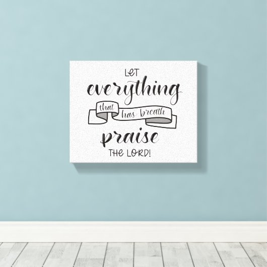 De Heer verheffen Canvas Afdruk (Insitu (Houten vloer))