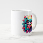 De Heer verheffen Grote Koffiekop (Voorkant rechts)