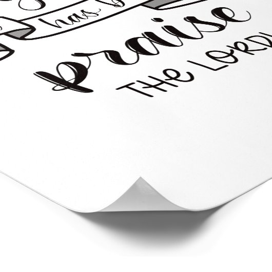 De Heer verheffen Poster (Hoek)