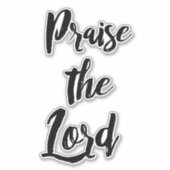 De Heer verheffen Sticker (Voorkant)