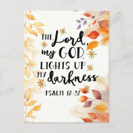 De Heer verlicht mijn duisternis Briefkaart