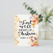 De Heer verlicht mijn duisternis Briefkaart (Staand voorkant)