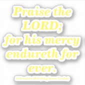 De heer Verse Lemon Yellow verdient lof Sticker (Voorkant)