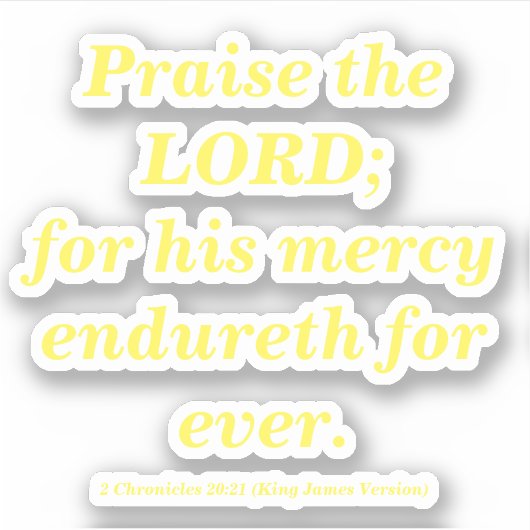 De heer Verse Lemon Yellow verdient lof Sticker (Voorkant)