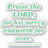 De heer Verse Zee Groen feliciteren Sticker (Voorkant)