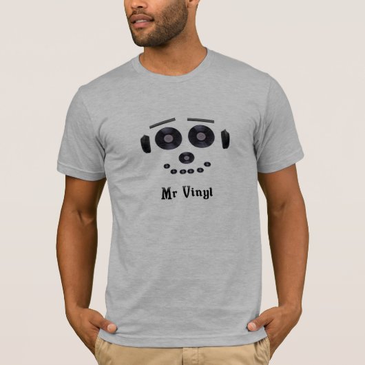 de heer Vinyl T-shirt (Voorkant)