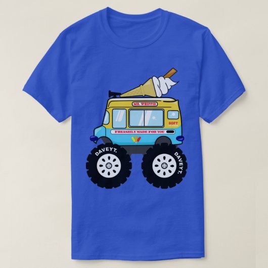 de heer Whippe Monster Truck T-shirt (Design voorkant)