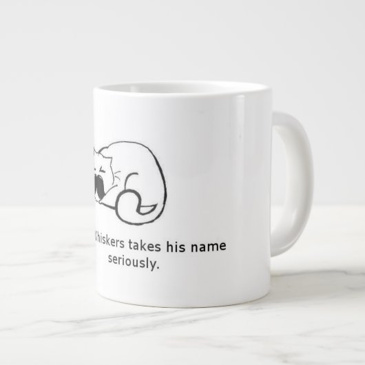 de heer Whiskers Grote Koffiekop (Voorkant rechts)