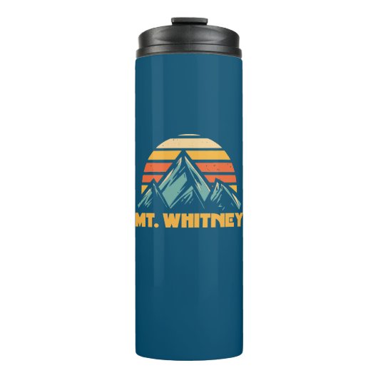 De heer Whitney California Retro Turquoise Thermosbeker (Voorkant)