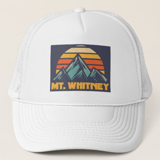 De heer Whitney California Retro Turquoise Trucker Pet (Voorkant)