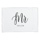 De heer Wifey en Hubby Couple Kussenslopen (Voorkant-Rechts)