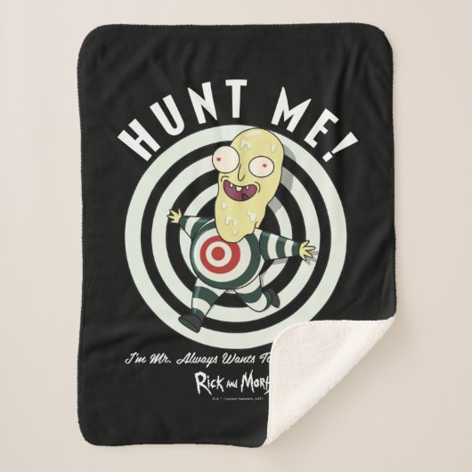 De heer wil altijd worden gejaagd sherpa deken (Voorkant)