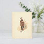 De heer Wilkins Micawber David Copperfield Briefkaart (Staand voorkant)
