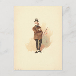 De heer Wilkins Micawber David Copperfield Briefkaart