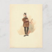 De heer Wilkins Micawber David Copperfield Briefkaart (Voorkant)