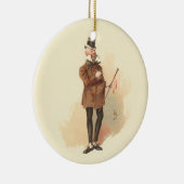 De heer Wilkins Micawber David Copperfield Keramisch Ornament (Rechts)