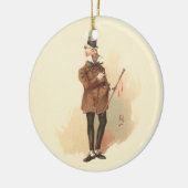 De heer Wilkins Micawber David Copperfield Keramisch Ornament (Links)