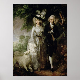 de heer William Hallett , c.1785 Poster