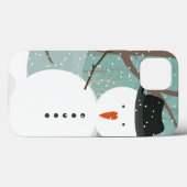 de heer Winter Snowman Case-Mate iPhone Case (Achterkant (horizontaal))