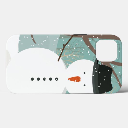 de heer Winter Snowman Case-Mate iPhone Case (Achterkant (horizontaal))