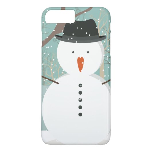 de heer Winter Snowman Case-Mate iPhone Case (Achterkant)