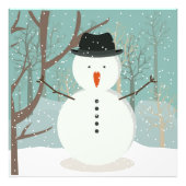 de heer Winter Snowman Foto Afdruk (Voorkant)