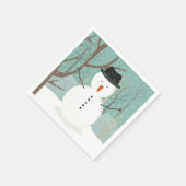 de heer Winter Snowman Servet (Hoek)