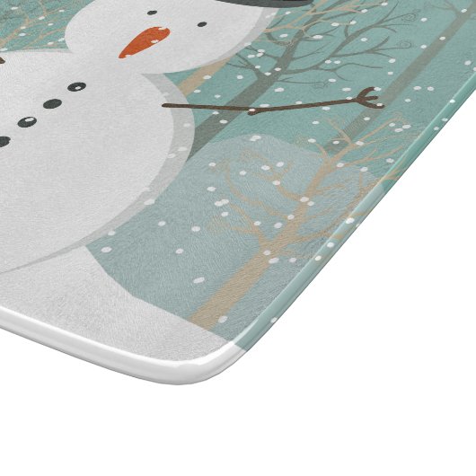 de heer Winter Snowman Snijplank (Hoek)