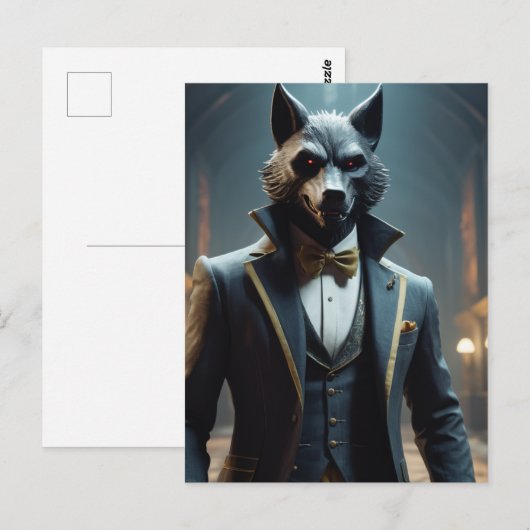 De heer Wolf Briefkaart (Voorkant / Achterkant)