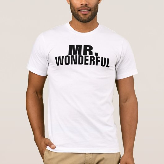 De heer Wonderful T-shirt (Voorkant)