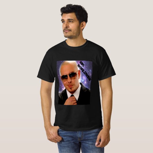 De heer Worldwide Meme T-shirt (Voorkant volledig)