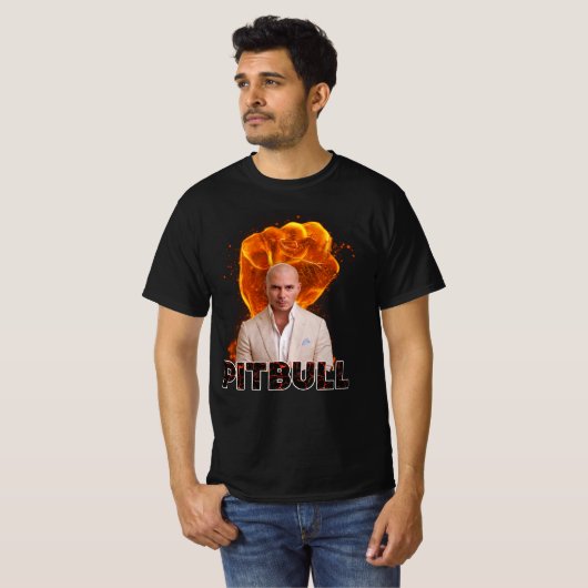 de heer Worldwide Pitbull T-shirt (Voorkant volledig)