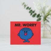de heer Worry Classic Briefkaart (Staand voorkant)
