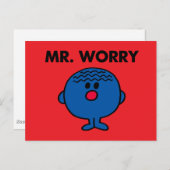 de heer Worry Classic Briefkaart (Voorkant / Achterkant)