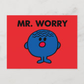 de heer Worry Classic Briefkaart (Voorkant)
