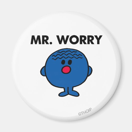 de heer Worry Classic Magneet (Voorkant)