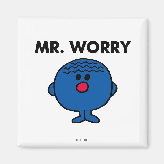 de heer Worry Classic Magneet (Voorkant)