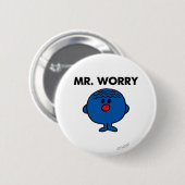 de heer Worry Classic Ronde Button 5,7 Cm (Voorkant /achterkant)