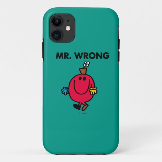 de heer Wrong Classic Case-Mate iPhone Case (Achterkant)