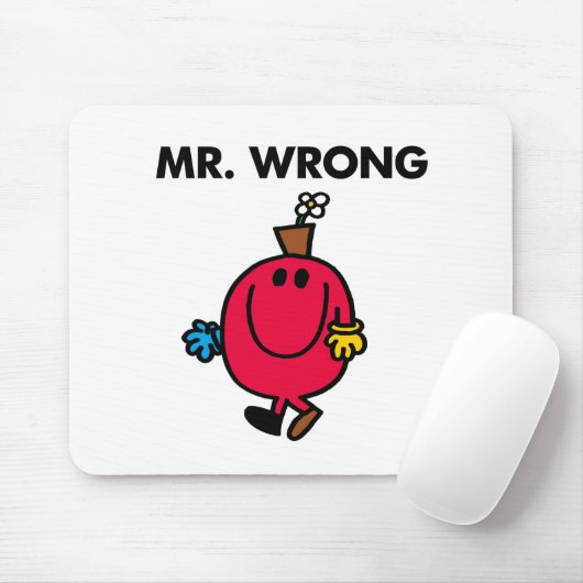 de heer Wrong Classic Muismat (Met muis)