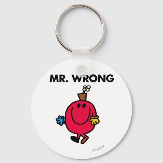 de heer Wrong Classic Sleutelhanger (Voorkant)