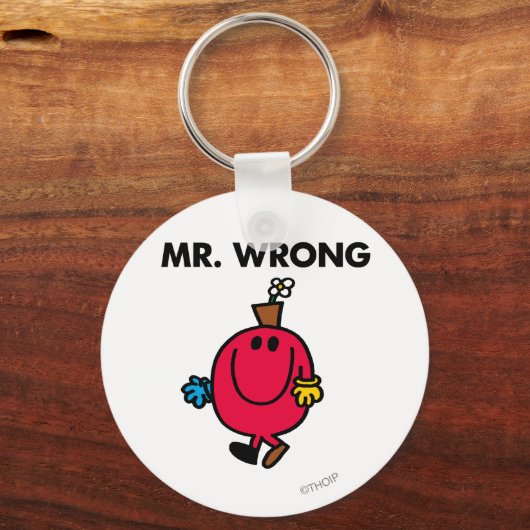 de heer Wrong Classic Sleutelhanger (Voorkant)