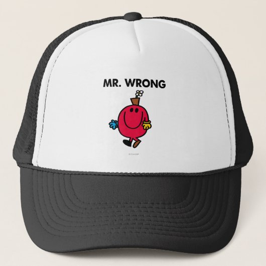 de heer Wrong Classic Trucker Pet (Voorkant)