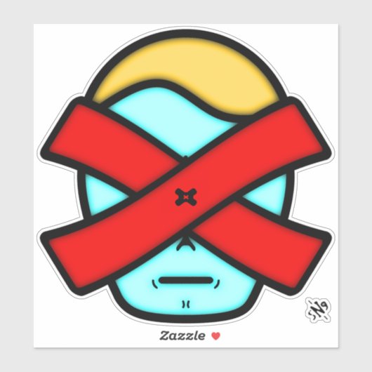 de heer X - Anonymous mysterous person v1 Sticker (Vel)